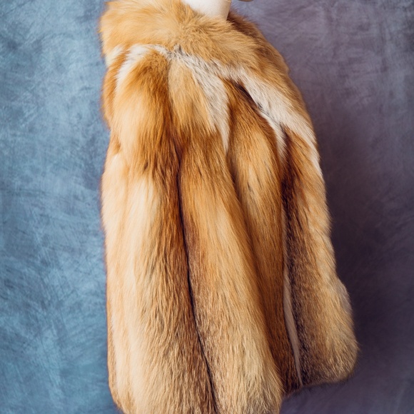 Vintage red Fox real fur coat - Picture 5 of 6